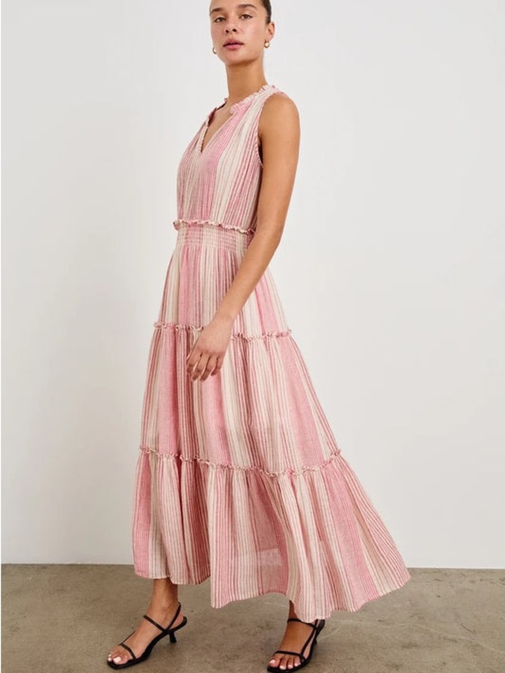 Rails Lou Lou red stripe maxi dress
